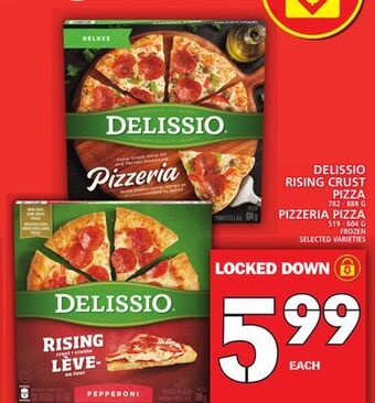 Food Basics Delissio rising crust pizza or pizzeria pizza offer