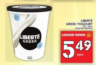 Food Basics Liberté greek yogourt offer