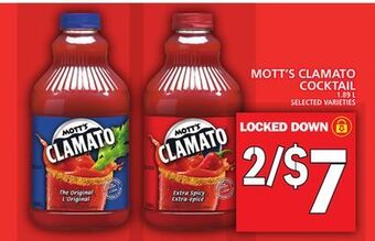 Food Basics Mott's clamato cocktail offer