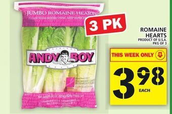 Food Basics Romaine hearts offer