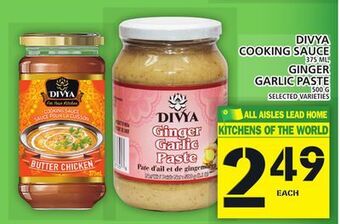 Food Basics Divya cooking sauce or ginger garlic paste offer