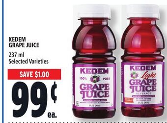 Metro Kedem grape juice offer