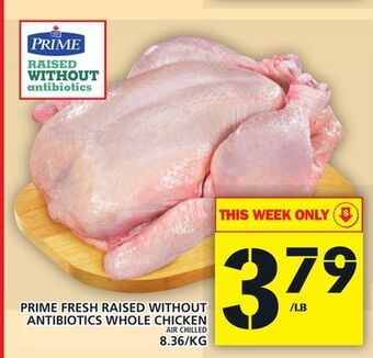Food Basics Prime fresh raised without antibiotics whole chicken offer