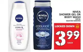 Food Basics Nivea shower gel or body wash offer