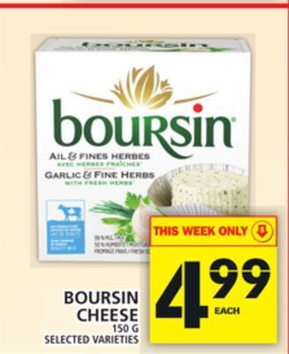 Food Basics Boursin cheese offer