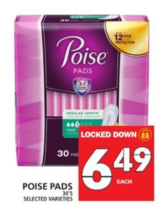 Food Basics Poise pads offer