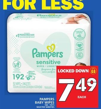 Food Basics Pampers baby wipes offer