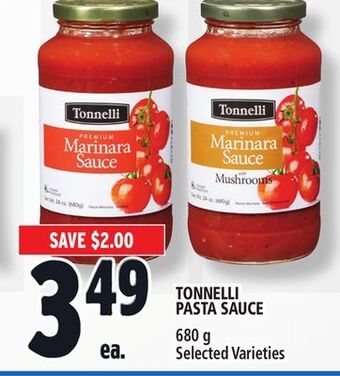 Metro Tonnelli pasta sauce offer