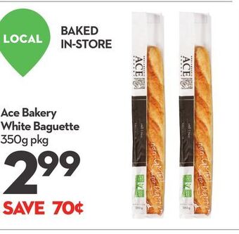Longo's Ace bakery white baguette offer