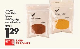 Longo's Longo's essentials spices offer