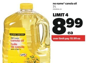 Real Canadian Superstore No name® canola oil,3 l offer
