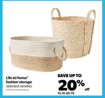 Real Canadian Superstore Life at home™ fashion storage offer