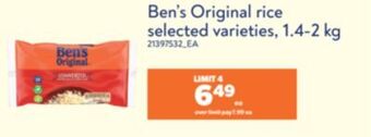 Real Canadian Superstore Ben's original rice, 1.4-2 kg offer