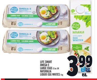Metro Life smart omega-3 large eggs offer