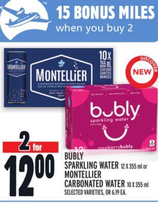 Metro Bubly sparkling water offer