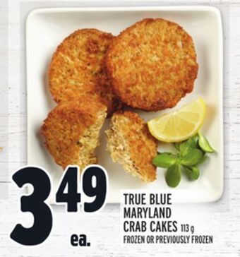Metro True blue maryland crab cakes offer