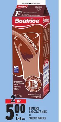 Metro Beatrice chocolate milk offer