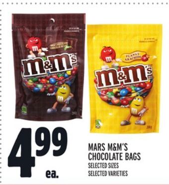 Metro Mars m&m's chocolate bags offer