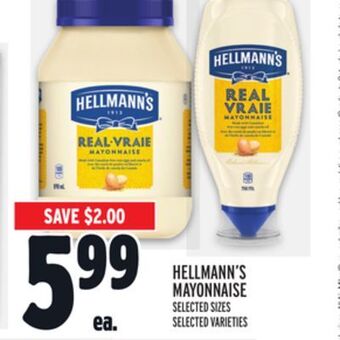 Metro Hellmann's mayonnaise offer