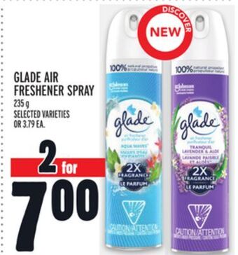 Metro Glade air freshener spray offer