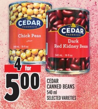 Metro Cedar canned beans offer