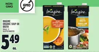 Metro Imagine organic soup or broth offer