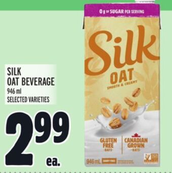 Metro Silk oat beverage offer