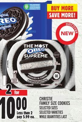 Metro Christie family size cookies offer