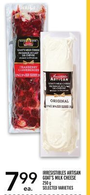 Metro Irresistibles artisan goat's milk cheese offer