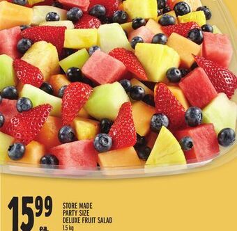 Metro Store made party size deluxe fruit salad offer