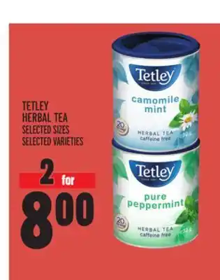 Metro Tetley herbal tea offer
