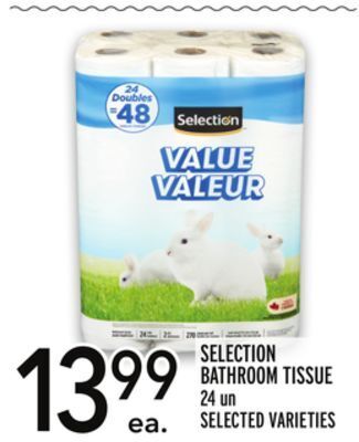 Metro Selection bathroom tissue offer