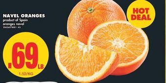 No Frills Navel oranges offer