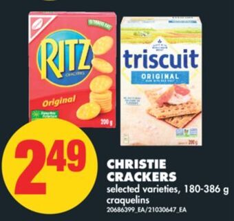No Frills Christie crackers, 180-386 g offer