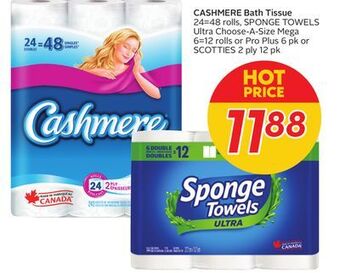 Sobeys Cashmere bath tissue offer