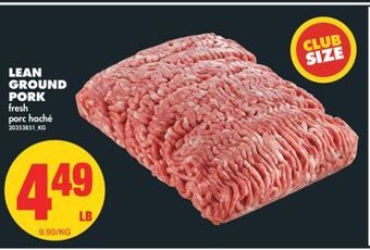 No Frills Lean ground pork offer