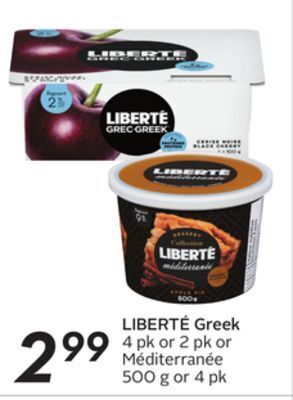Sobeys Liberté greek offer