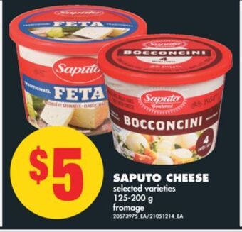 No Frills Saputo cheese, 125-200 g offer