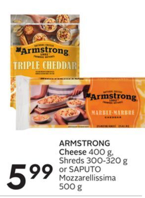 Sobeys Armstrong cheese offer