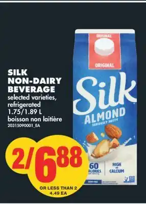 No Frills Silk non-dairy beverage, 1.75/1.89 l offer