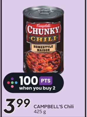 Sobeys Campbell's chili offer