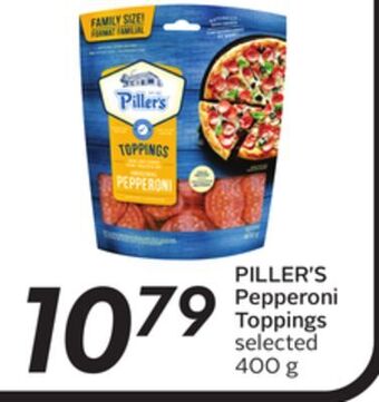Sobeys Piller's pepperoni toppings offer