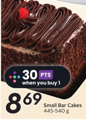 Sobeys Small bar cakes offer