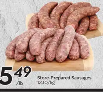 Sobeys Store - prepared sausages offer
