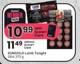 Sobeys Sungold lamb tonight offer