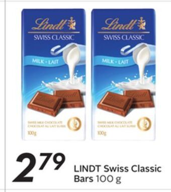 Sobeys Lindt swiss classic bars offer