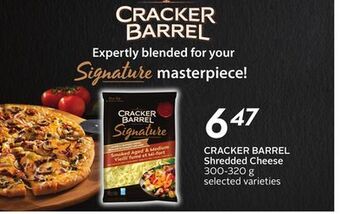 Sobeys Cracker barrel shredded cheese offer