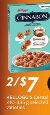 Sobeys Kellogg's cereal offer