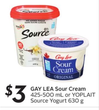 Sobeys Gay lea sour cream offer