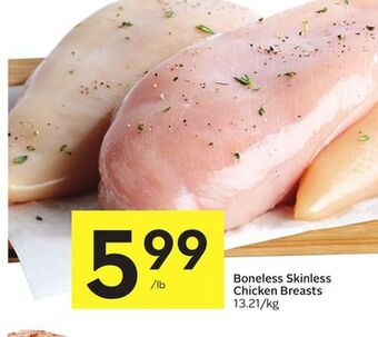 Foodland Boneless skinless chicken breasts offer